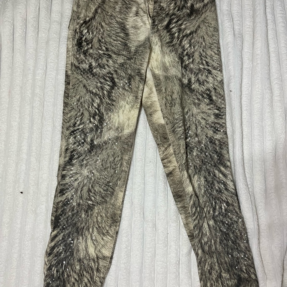Roberto Cavalli Black and Gray Skinny Jeans